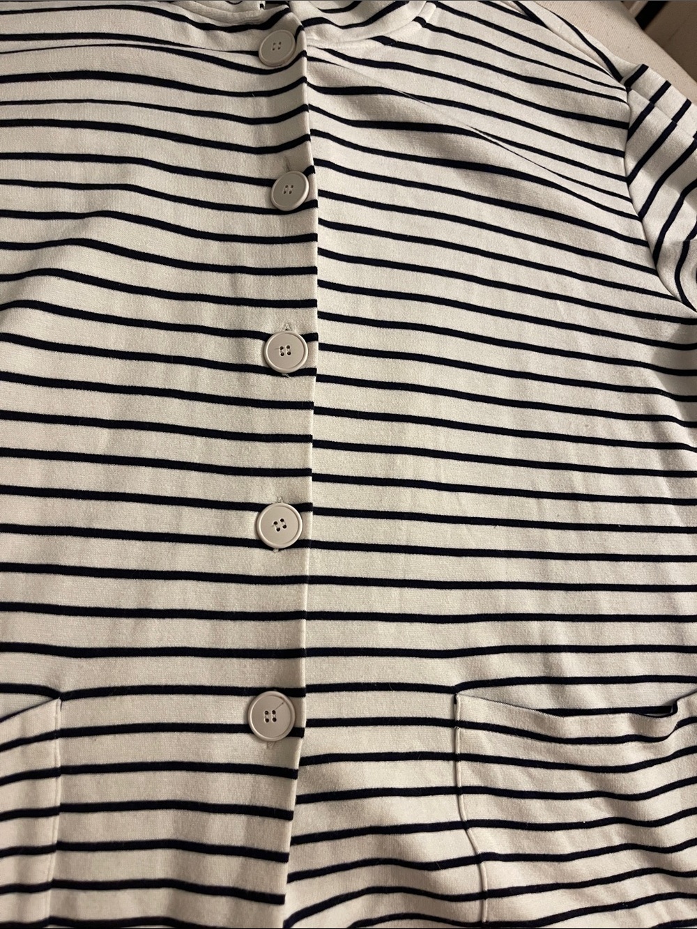 agnes b. striped polo cardigan - Picture 7 of 9